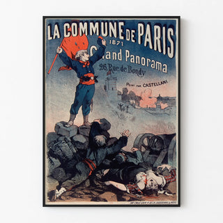 Vintage poster of the Paris Commune 1871 by Castellani