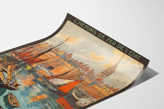 Vintage Poster of La Côte d'Émeraude - The Port of Saint-Malo