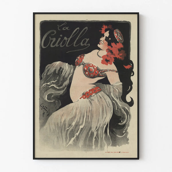 Vintage poster La Criolla for artistic wall decoration