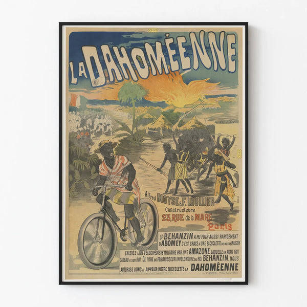 Vintage poster The Dahoméan for original wall decoration