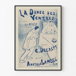 Vintage Poster The Belly Dance in Blue