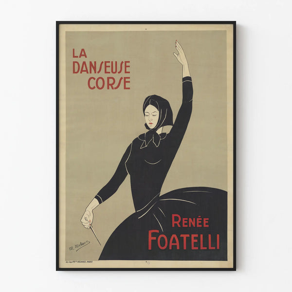 Vintage poster The Corsican Dancer by Renée Foatelli
