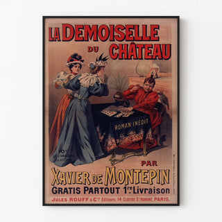 Vintage Poster The Young Lady of the Castle by Xavier de Montepin
