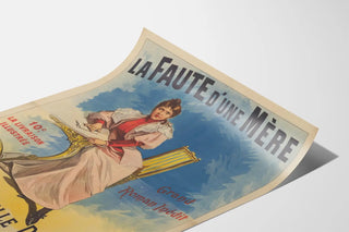 Vintage Poster The Fault of a Mother by Camille Debans