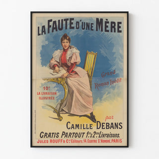 Vintage Poster The Fault of a Mother by Camille Debans
