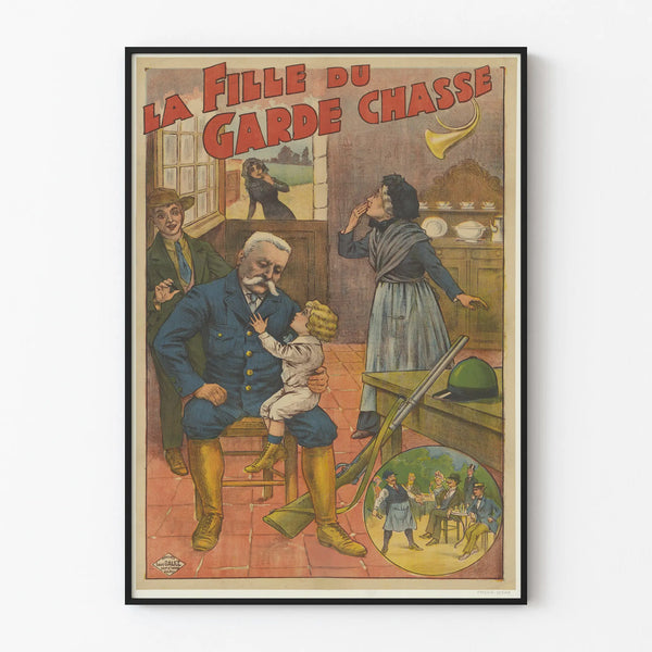 Vintage poster The Gamekeeper's Daughter - Retro wall decoration