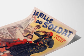 Vintage poster of The Soldier's Girl by Fernand Hue
