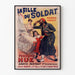 Vintage poster of The Soldier's Girl by Fernand Hue