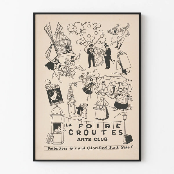 Vintage Poster The Croûtes Fair - Elegant Wall Decoration
