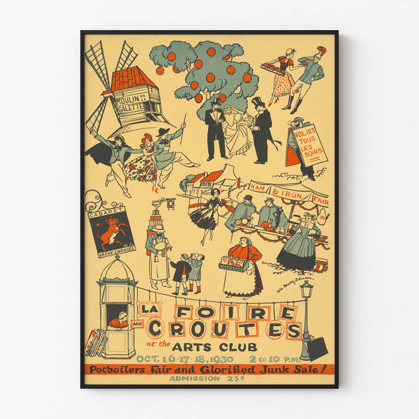 Vintage Poster of the Croûtes Fair