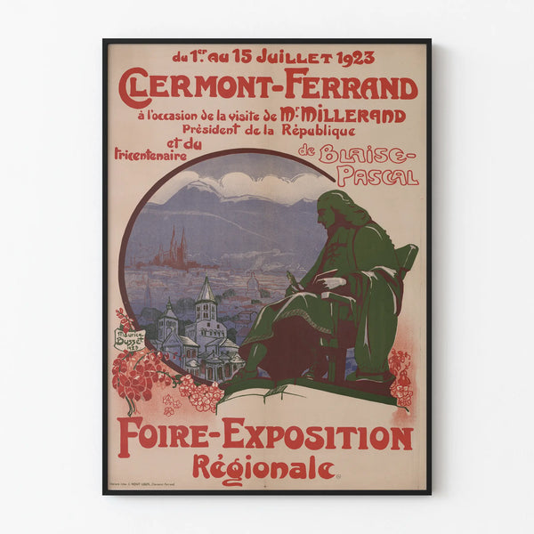 Vintage Poster for the Regional Fair and Exhibition Clermont-Ferrand 1923