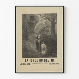 Vintage poster La Force du Destin - Verdi's Opera