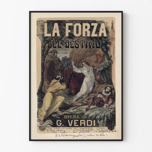 Poster La Forza del Destino - Wall Decoration Opera Verdi