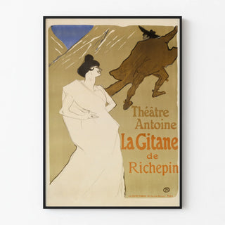 Theatre Poster Antoine La Gitane by Richepin