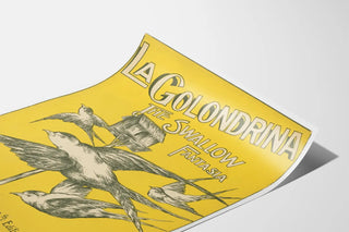 Poster La Golondrina - Vintage illustration of swallows