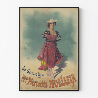 Vintage poster La Gracieuse Miss Mercédès Noëlita