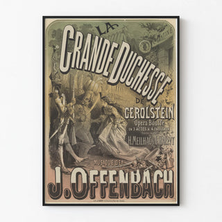 Vintage poster of La Grande Duchesse de Gerolstein by J. Offenbach
