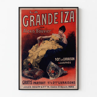 Vintage poster La Grande Iza by Alexis Bouvier