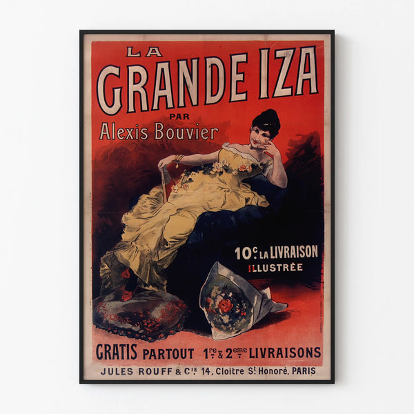 Vintage poster La Grande Iza by Alexis Bouvier