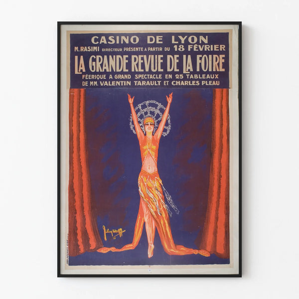 Vintage Poster of La Grande Revue de la Foire au Casino de Lyon