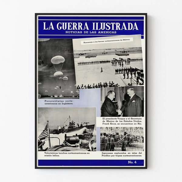 Vintage Poster La Guerra Ilustrada - Historical Wall Decoration