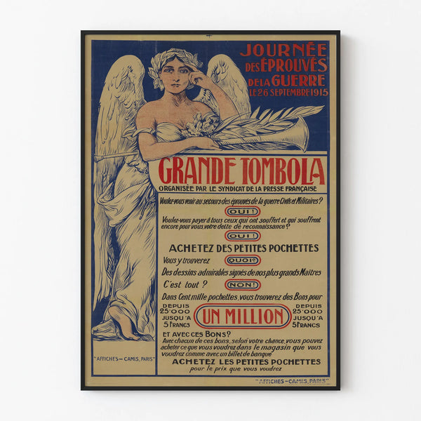 Vintage Poster Large Raffle - Day of the War-Tested 1915