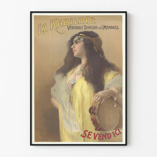 Vintage Poster La Kabiline Household Dyeing