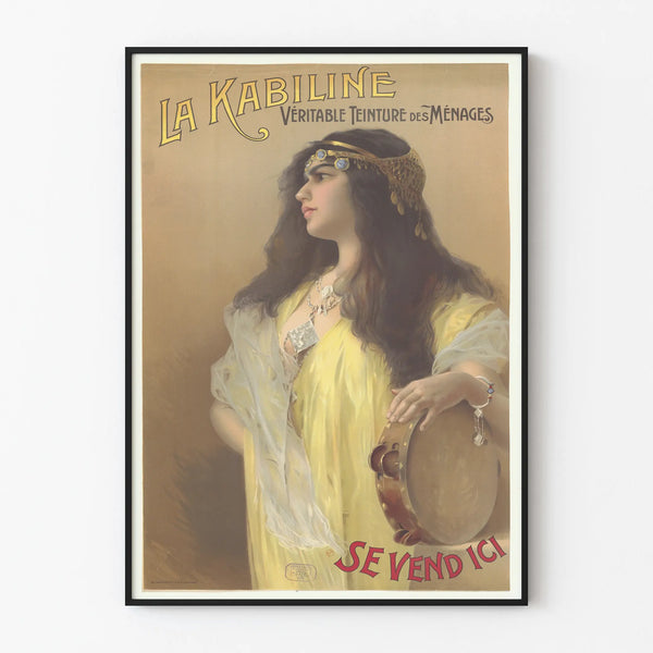 Vintage Poster La Kabiline Household Dyeing