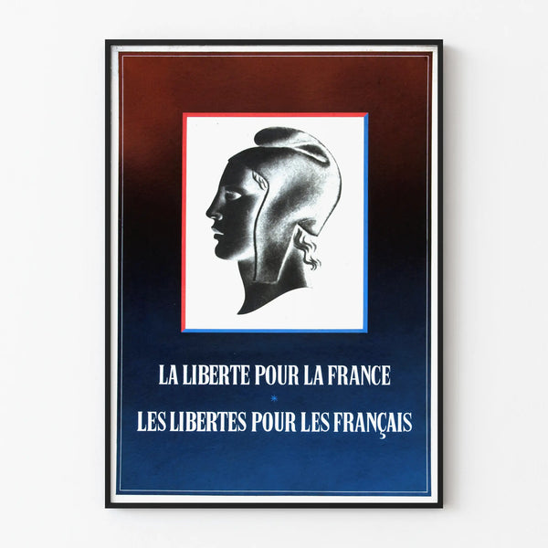French Patriotic Poster Freedom for France