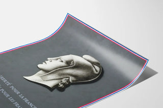 Poster Liberty for France - Patriotic Wall Decoration