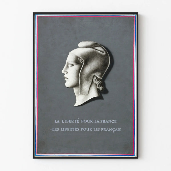 Poster Liberty for France - Patriotic Wall Decoration