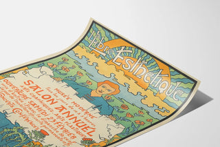 Vintage Art Nouveau Poster La Libre Esthétique Annual Salon 1895