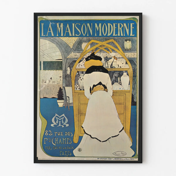 Vintage poster La Maison Moderne - Elegant and artistic wall decoration