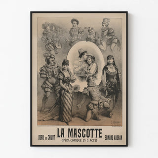 Vintage Poster La Mascotte Opéra-Comique in 3 Acts