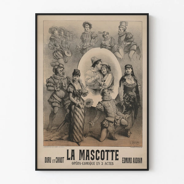 Vintage Poster La Mascotte Opéra-Comique in 3 Acts