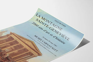 Poster of the Sainte-Geneviève Mountain - Exhibition at the Carnavalet Museum 1981