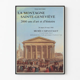 Poster of the Sainte-Geneviève Mountain - Exhibition at the Carnavalet Museum 1981