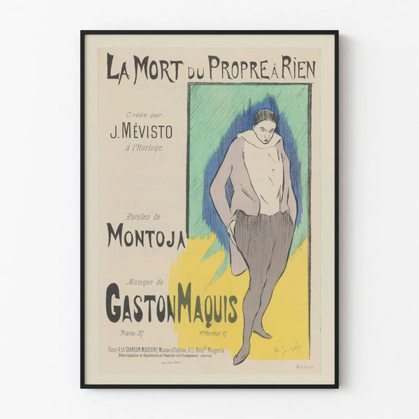 Vintage Poster The Death of the Own to Nothing - Retro Wall Decoration