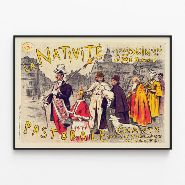 Poster The Nativity - Vintage Wall Decoration Artem Legrand — framed artwork on a wall