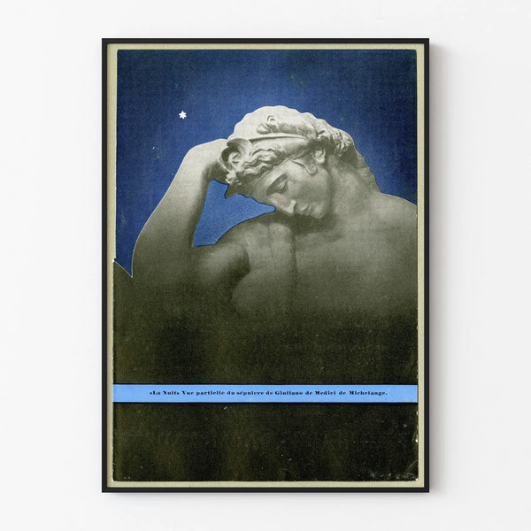 Decorative Poster The Night – Detail of Giuliano de' Medici's Sepulchre