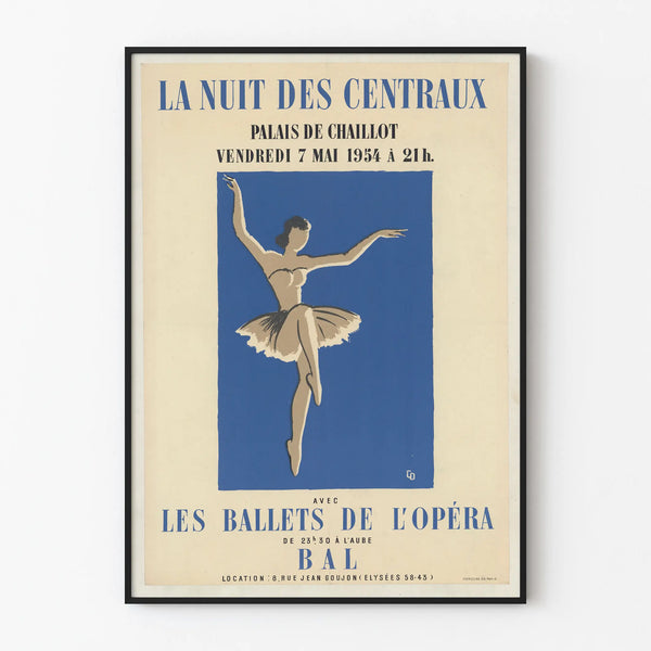 Vintage Poster The Night of the Centraux - Ballets of the Opera at the Palais de Chaillot