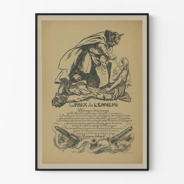 Propaganda Poster Peace of the Enemy 1917