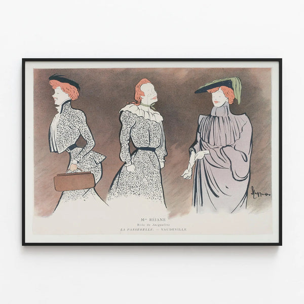 Poster The Footbridge - Vaudeville Theatre, role of Jacqueline — framed artwork on a wall