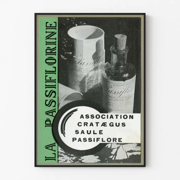 Vintage Poster La Passiflorine - Retro Botanical Wall Decoration