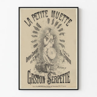 Vintage Poster La Petite Muette - Classic Opéra-Comique in 3 Acts