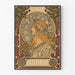 Decorative Art Nouveau Poster of a Woman and Zodiac Signs