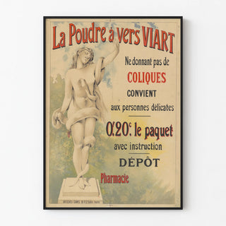 Vintage poster La Poudre à Vers Viart