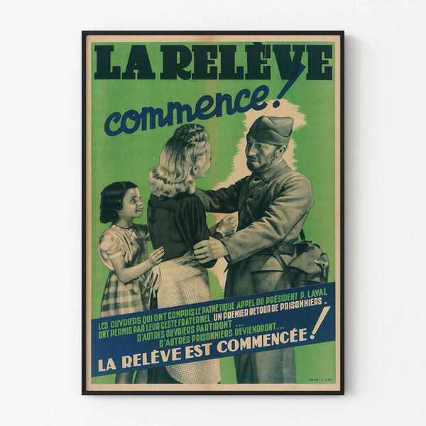 Vintage Poster The Rebellion Begins - Patriotic Wall Decoration