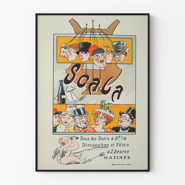 Vintage Poster of the La Scala Theatre in Paris