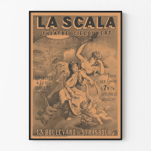 Vintage Poster of La Scala Open-Air Theater